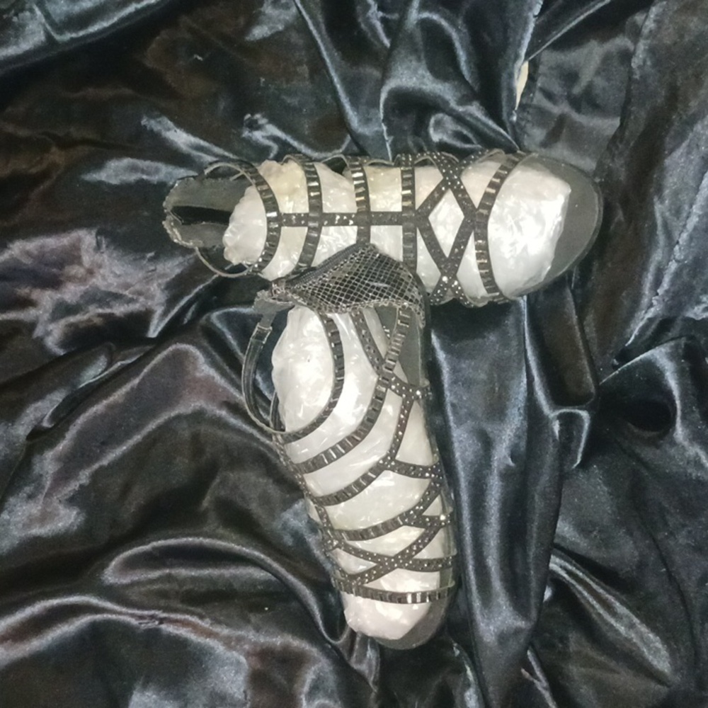 JustFab*Sparkly*Gladiator  ZipBack Sandals*  Sz8.5